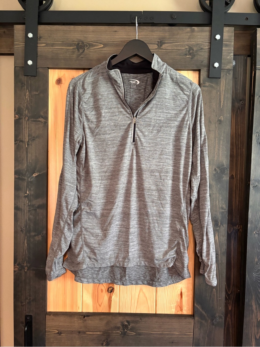 Gray Quarter-Zip Pullover
